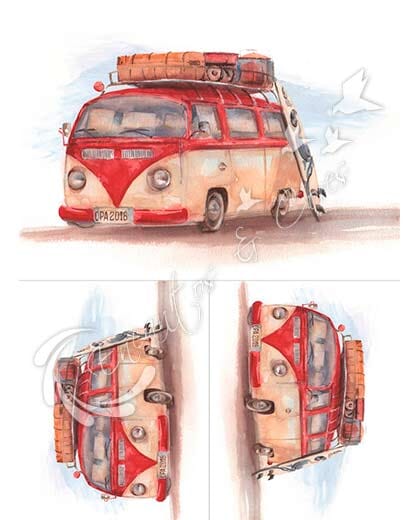 OPAPEL 30X45 CARROS KOMBI 2477